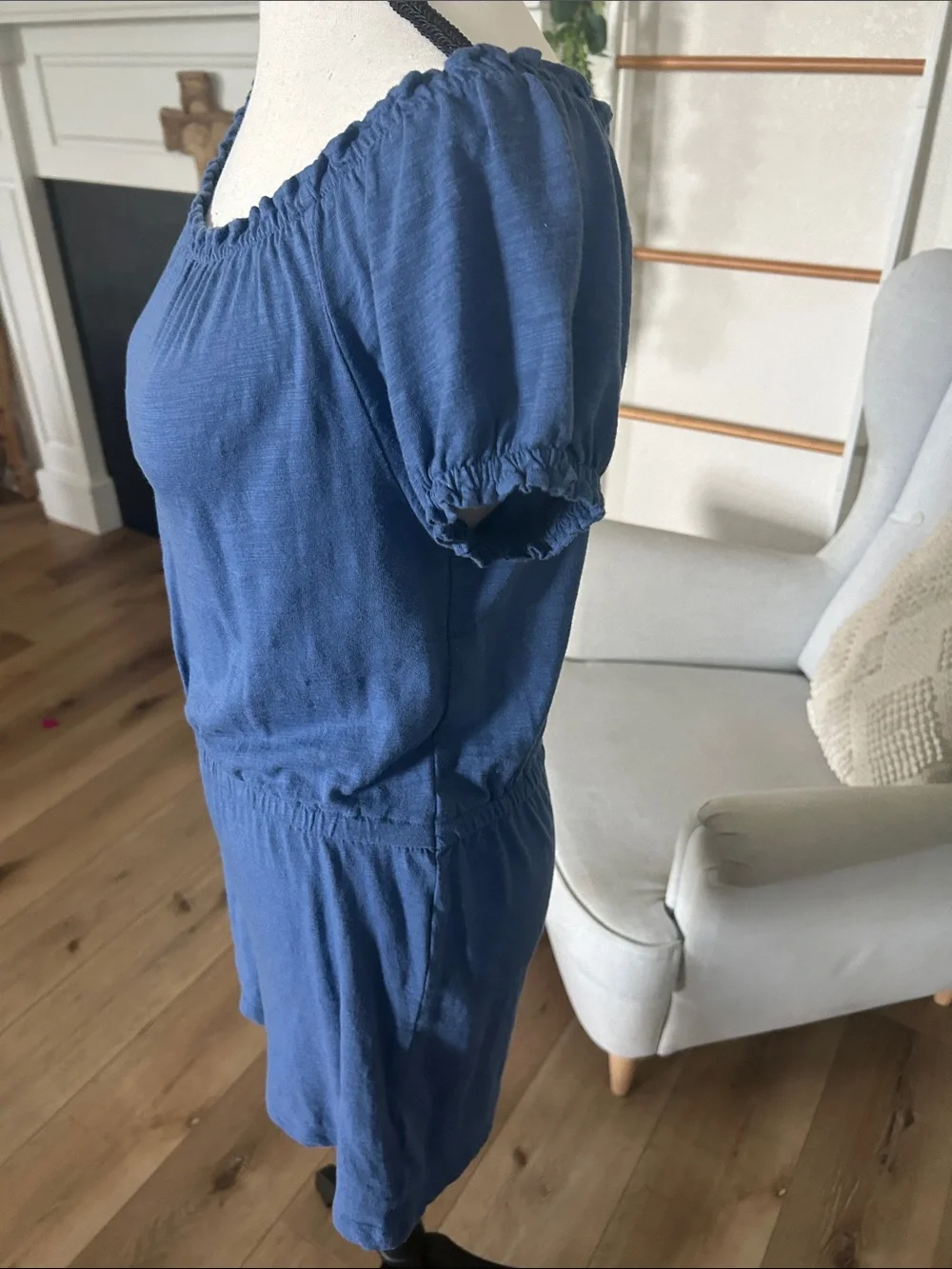 Old Navy Navy Blue Short Sleeve Romper, Sz. XXL (18) for Girls.
